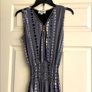 Grey Arianna Zip Too maxi dress